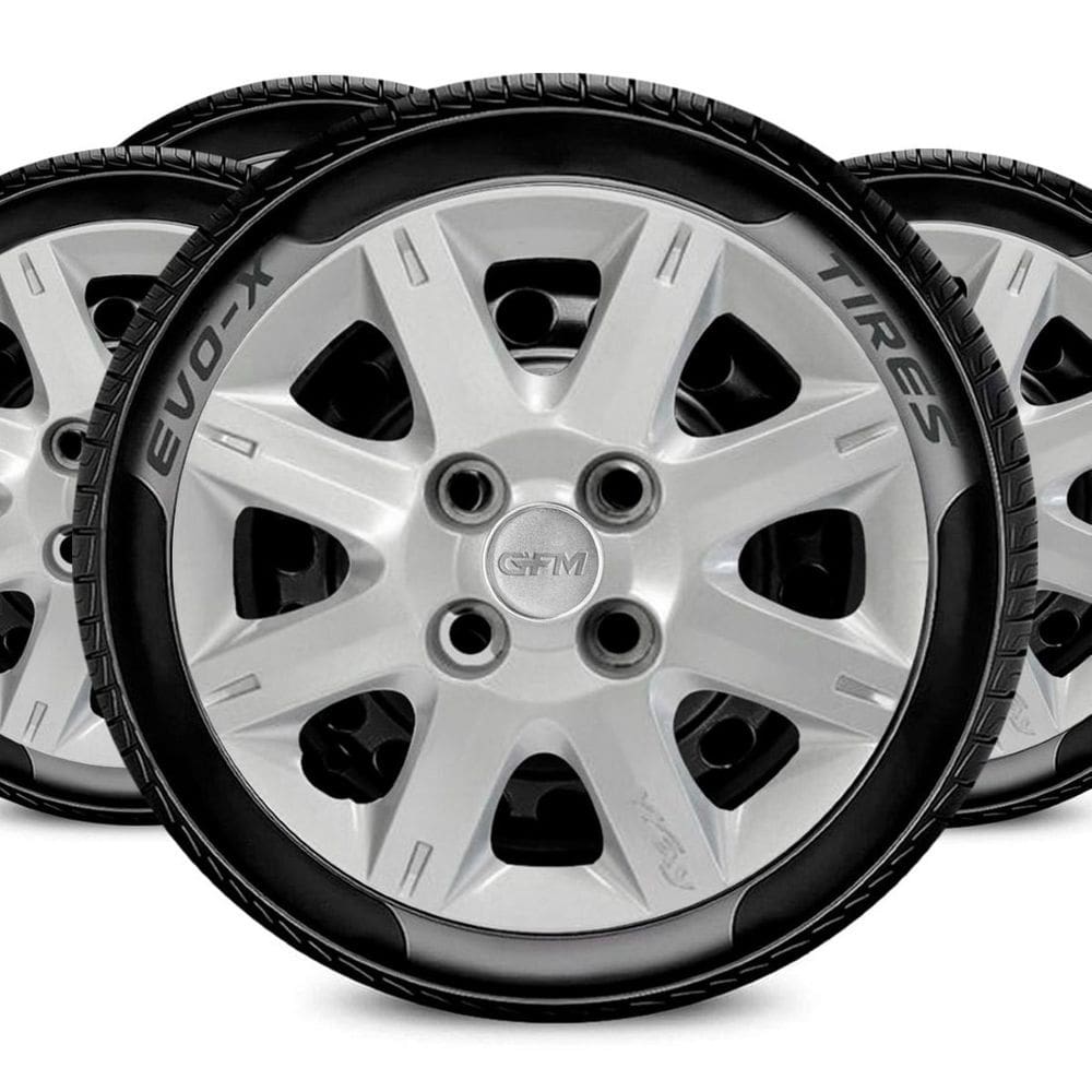 Jogo Calota Aro 13 4x100 Design Uno Way Compatível Fiat