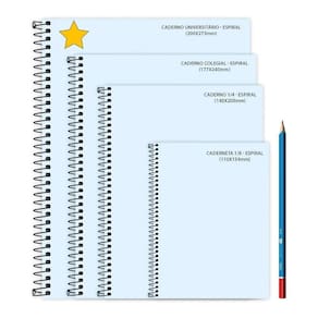 Caderno Universitário Wandinha Tilibra Capa Dura Espiral - 10 Matérias 160 Folhas Flor Estrela