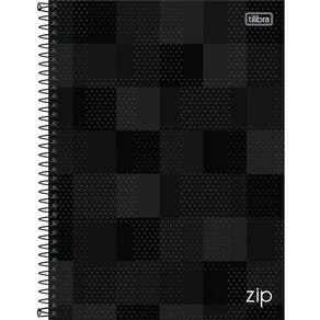 Caderno Universitário Zip Tilibra Capa Dura Espiral - 10 Matérias 160 Folhas Preto