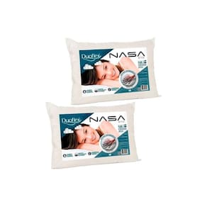 Travesseiro Viscoelástico Nasa Alto Luxo Ns1116 Kit C/ 2 Un (50x70x17) - Duo