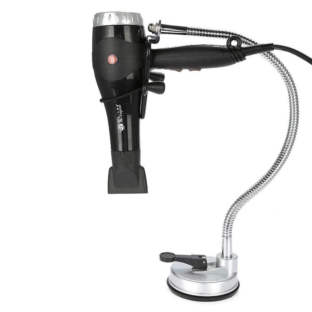 Suporte Secador Parede Azulejo Vidro Flexivel Oganizador Cabeleireiro Portatil