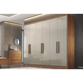 Guarda Roupa 6 Portas E 8 Gavetas Rizon-linea Plus Cumaru-fendi - Horizonte