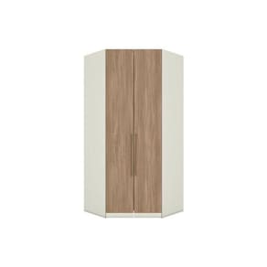 Guarda Roupa Closet Casal De Canto Oblíquo Mc05 Seletto C- 2 Portas E 3 Gavetas Areia-jequitibá - Henn