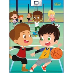 Caderno Universitário Sapeca Masculino Tilibra Capa Dura Brochura - 96 Folhas Basquete