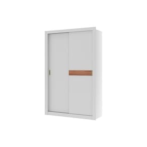 Guarda Roupa 2 Portas De Correr E 2 Gavetas Vivacce 835 Branco Ou Branco C- Freijo - Carraro