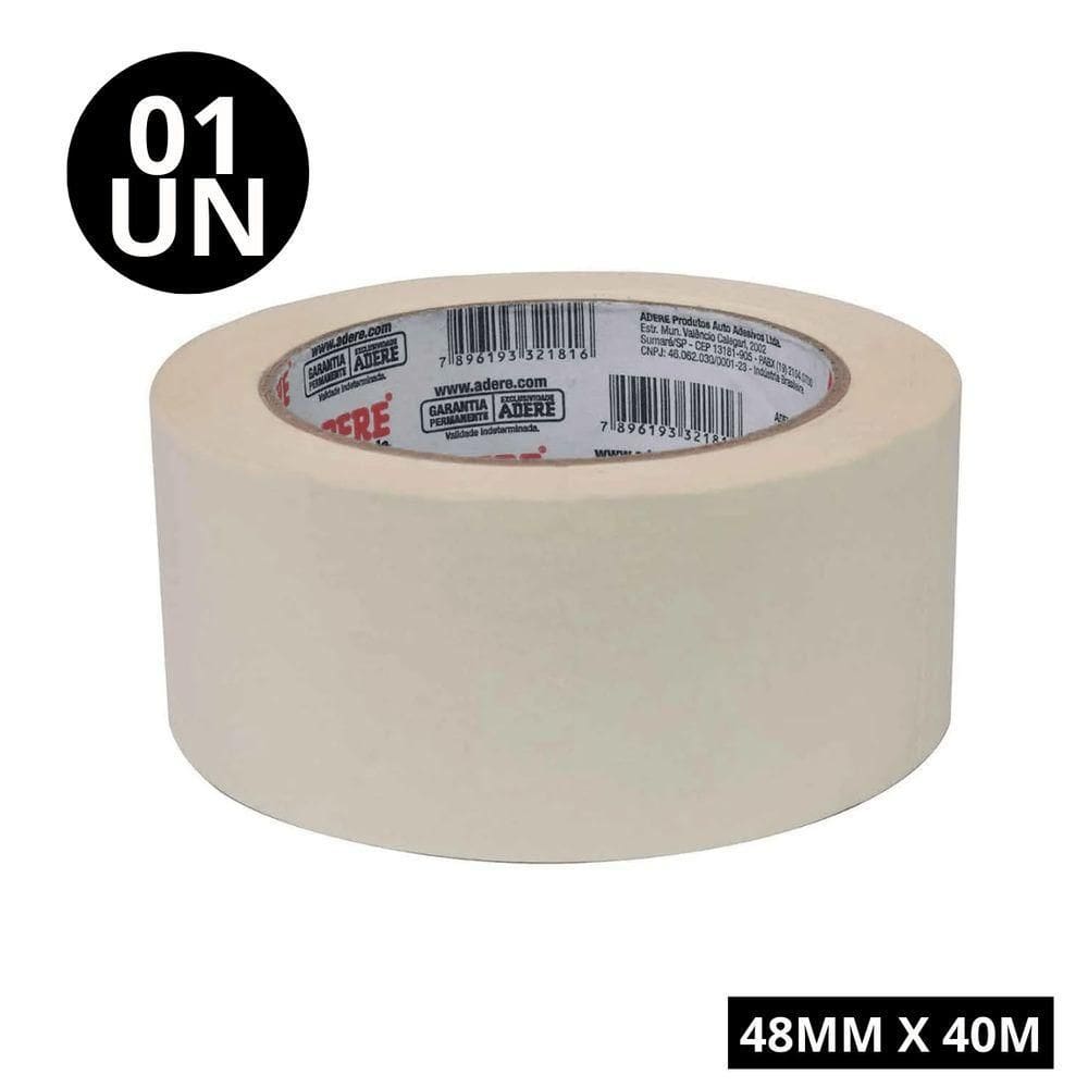 Fita Crepe Para Uso Geral Adere - 48mm X 50m