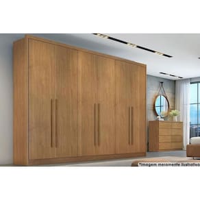 Guarda Roupa 6 Portas E 8 Gavetas Robust-livorno Cumaru - Horizonte