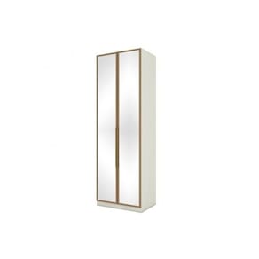 Módulo De Quarto Casal Guarda Roupa C- 2 Portas C- Espelho Mc09 Seletto Areia-jequitibá - Henn