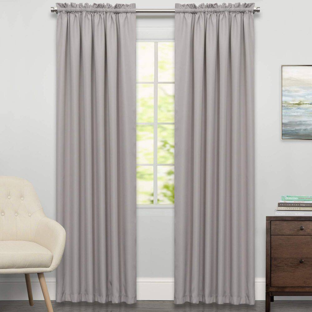 Cortinas de janela Sweet Home Collection Ribcord Grey 160x160cm