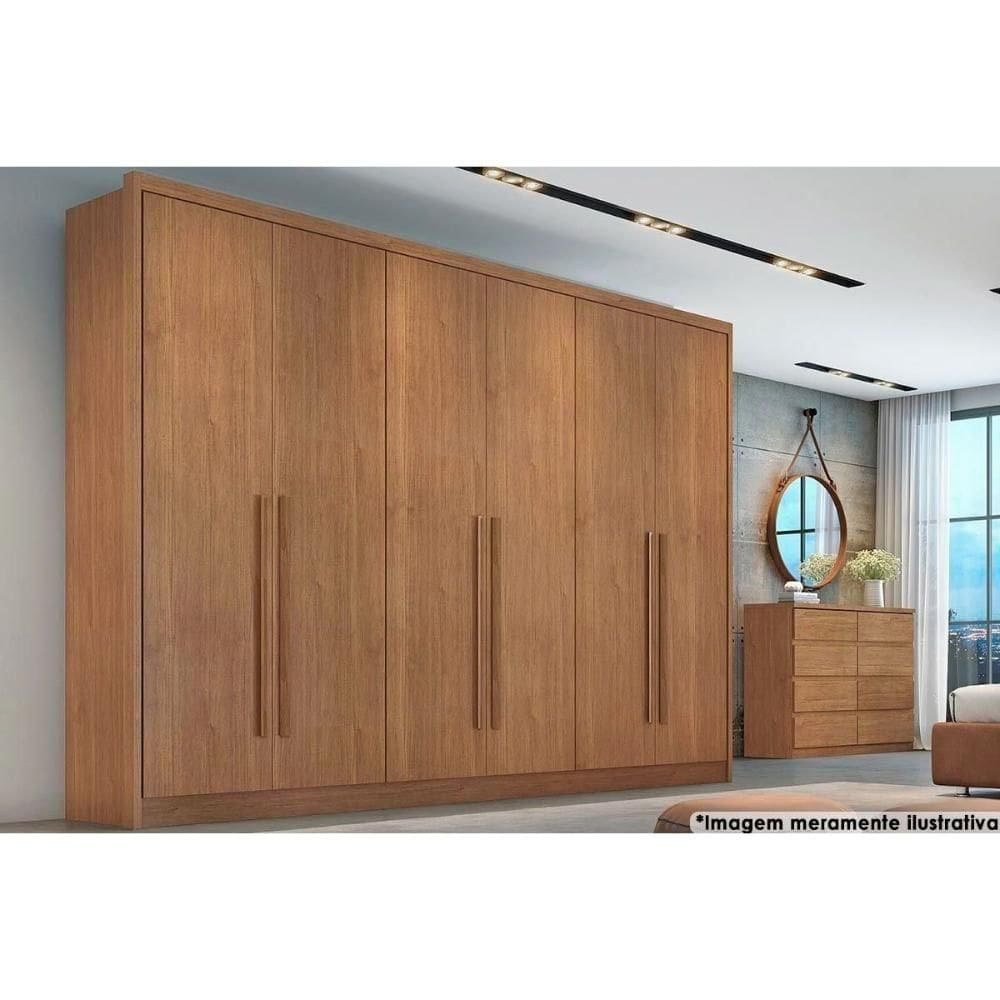 Guarda Roupa 6 Portas E 6 Gavetas Robust-livorno Cumaru -  Horizonte
