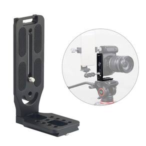 Sapata em L Suporte P/ Câmera Fotográfica na Vertical no Tripé Bracket Adaptador