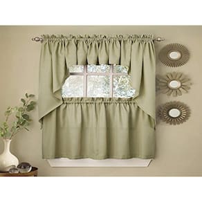 Cortinas de cozinha Sweet Home Collection Opaco Rib Cord 24cm