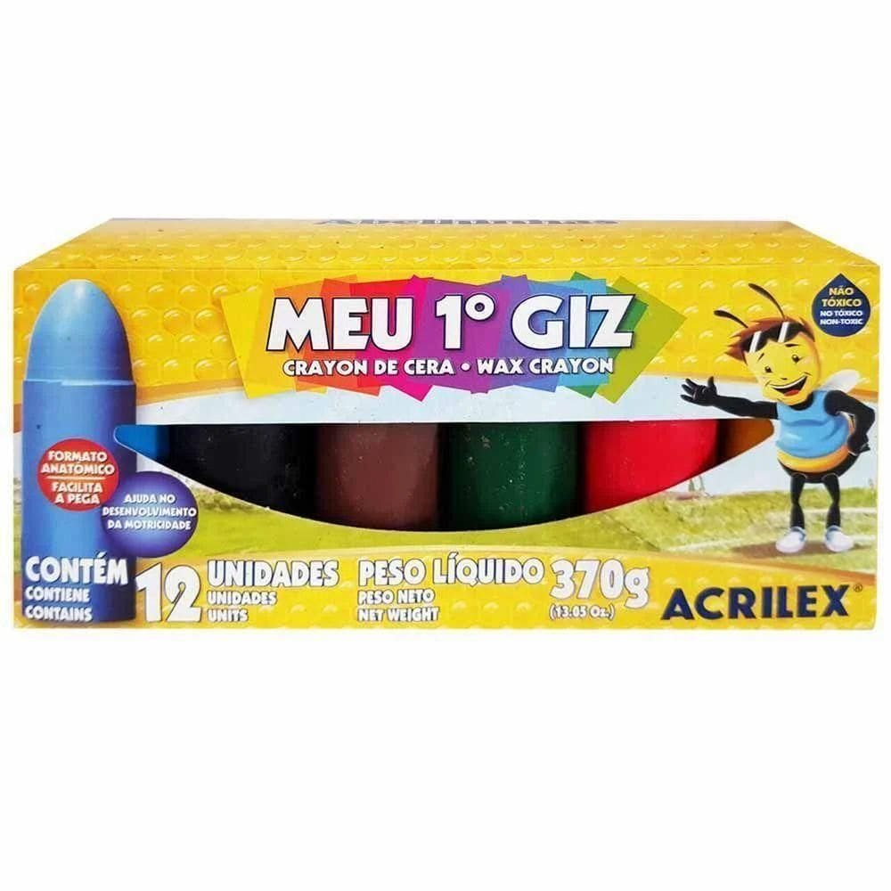 Meu iro Giz Acrilex - 12 Cores