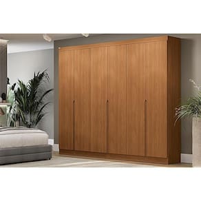 Guarda Roupa 6 Portas E 4 Gavetas R582 Canela - Kappesberg