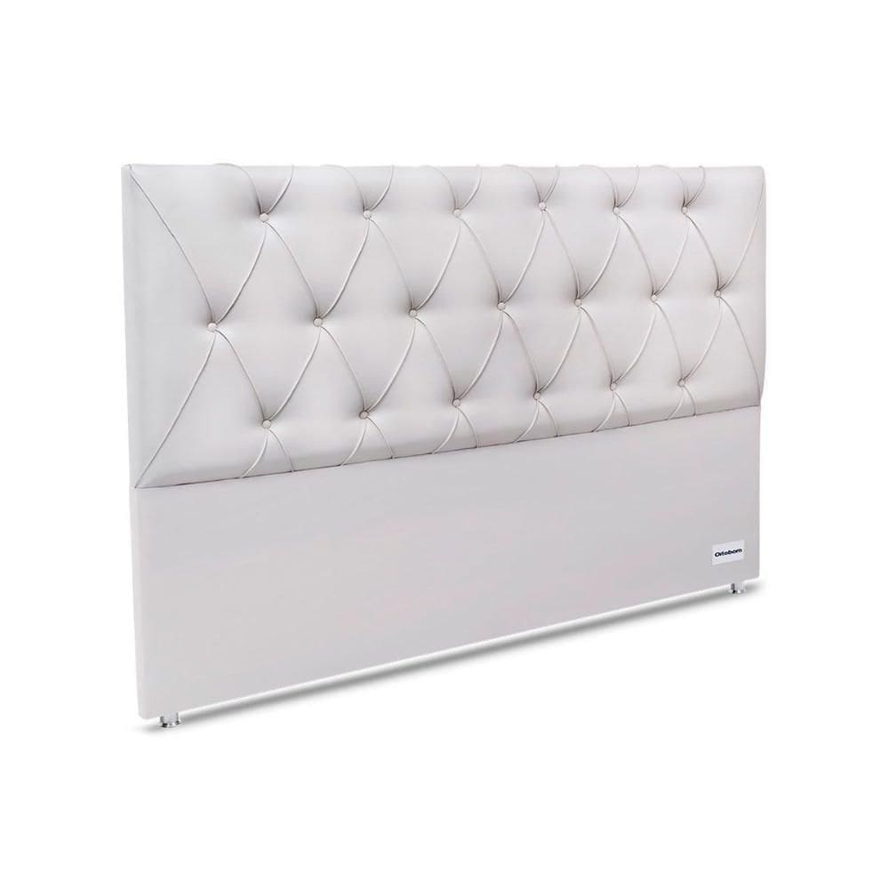 Painel De Cama Box Estofada 195 Murat Facto White King 195 - Courano Branco - Ortobom