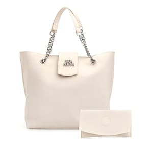 Bolsa Shop E Carteira Dia A Dia Com Alça De Mão Branco