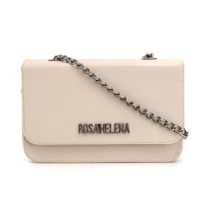 Bolsa Pequena Lisa, Sem Estampa Com Alça De Corrente. Branco