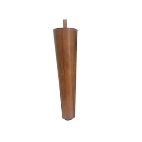 Pé Palito 10cm Puff Sofá Mesa Banco Recamier Marrom Claro