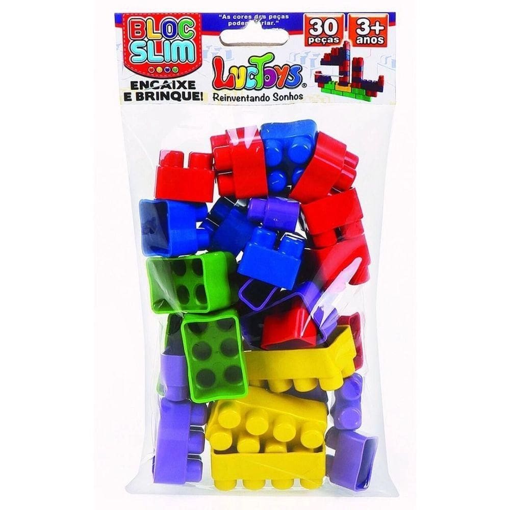 Blocos De Montar Luctoys - 30 Peças