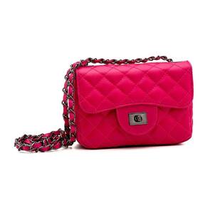 Bolsa Pequena Transversal Com Alça Em Corrente Pink