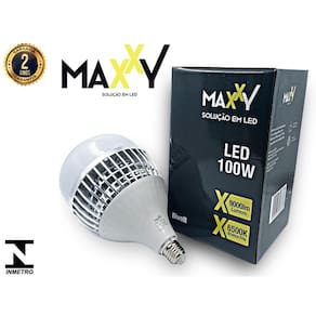 Lâmpada Led Bulbo 100W Frio Kit 5 - Branco Frio - Base E27