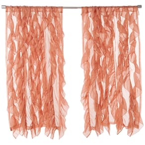 Painel de cortina de janela Sweet Home Collection Sheer Voile