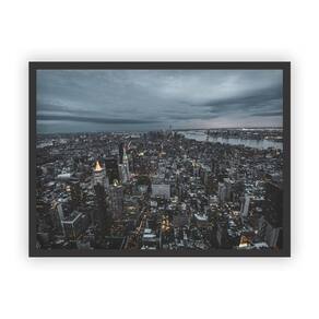 Quadro Decorativo Paisagens Variadas Moldura Preta Mod 28