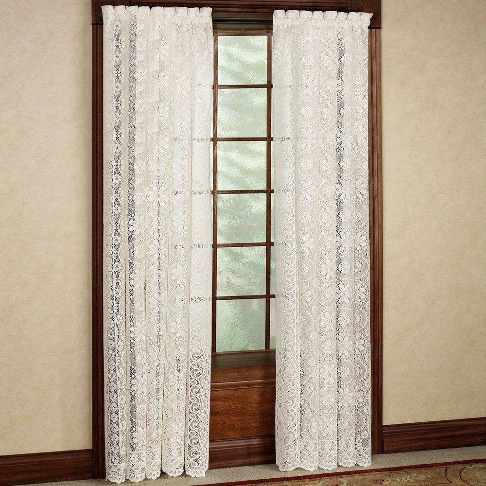 Cortinas de janela Sweet Home Collection Hopewell White