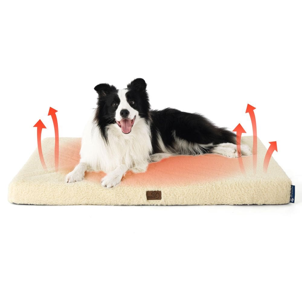 Cama para cães Bedsure, ortopédica com aquecimento automático, impermeável para cães grandes