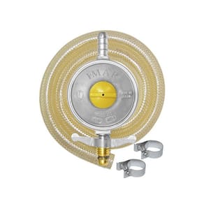 Válvula Registro De Gás Baixa Pressão 2Kg Mangueira 1,25M