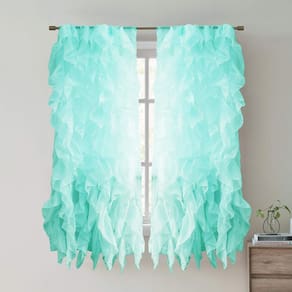 Painel de cortina de janela Sweet Home Collection Sheer Voile