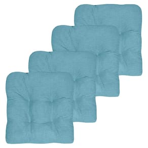 Almofada de cadeira Sweet Home Collection Crushed Memory Foam Teal