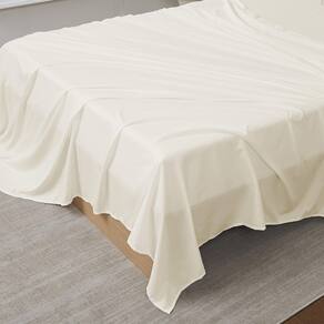 Folha plana Sweet Home Collection Ultra Soft Twin Ivory