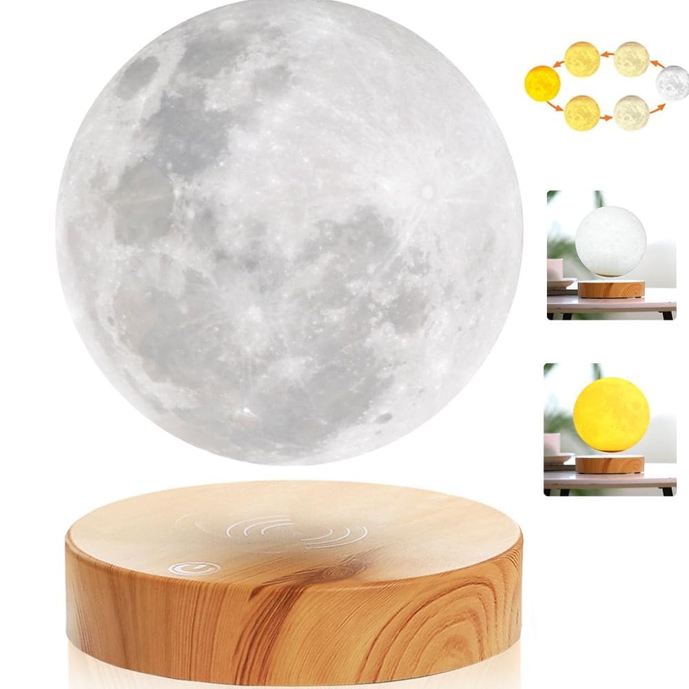 Lâmpada lunar levitante VGazer Floating Spinning 15 cm 3 cores