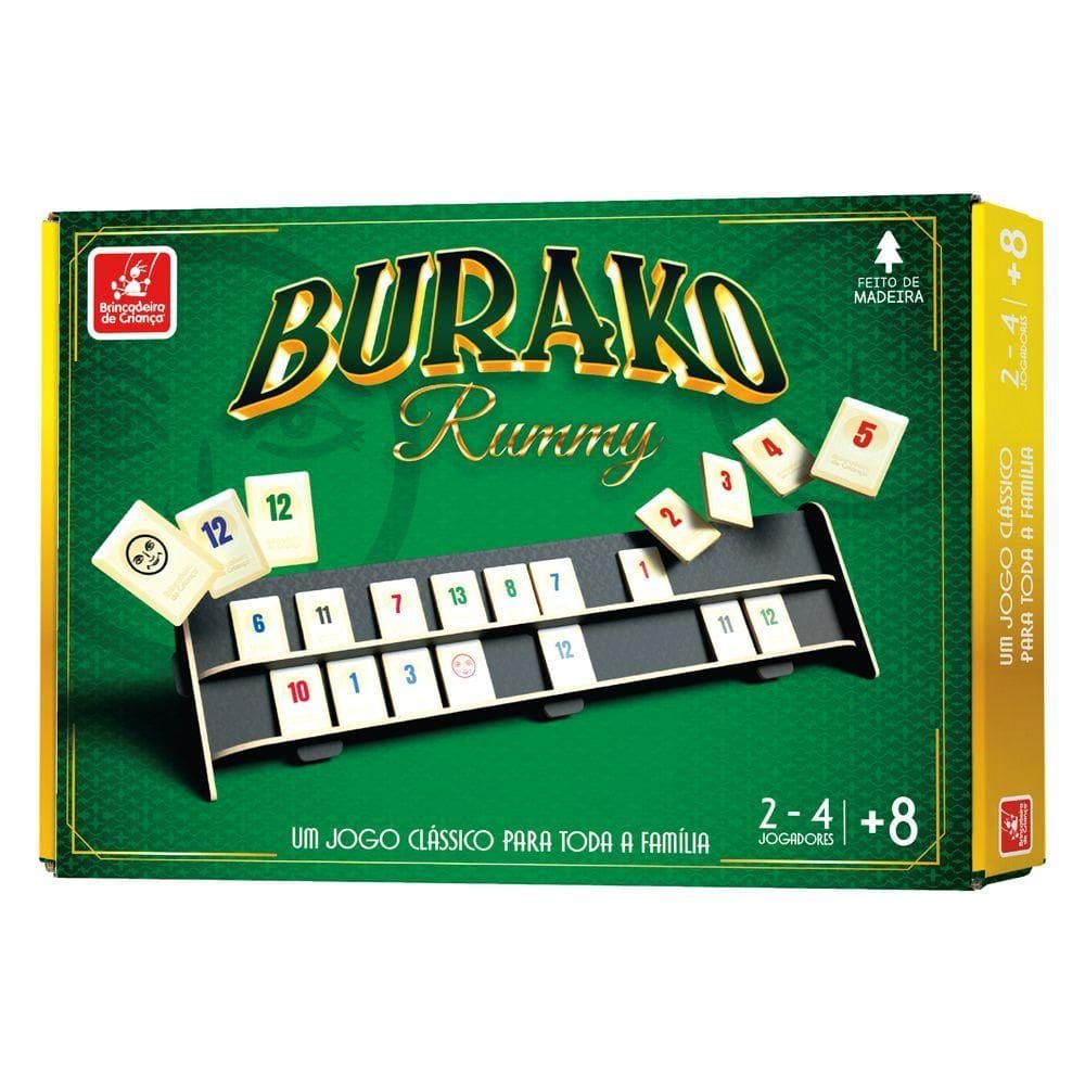 Jogo Burako Rummy - Brincadeira de Criança