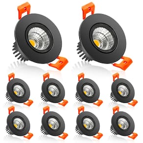 Iluminação LED embutida de teto Will 3W 3000K, pacote com 10