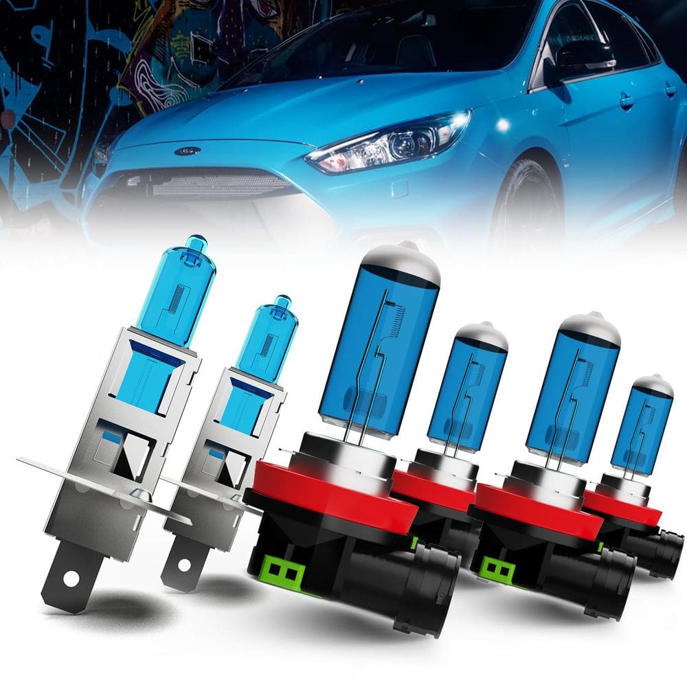 Lâmpadas de farol LECCIBUB compatíveis com Ford Focus 2012-2018