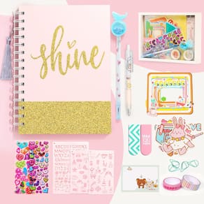 Kit de diário Arulis DIY para meninas de 8 a 13 anos com acessórios