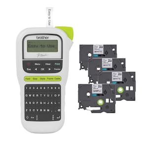 Máquina de etiquetas Brother P-Touch PTH110BP portátil com 4 fitas