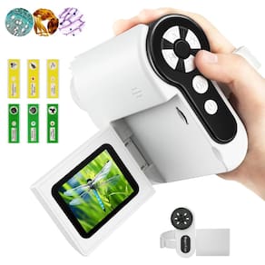 Microscópio Dcorn 1000X Mini scópio portátil 3 em 1 com 2 LCD