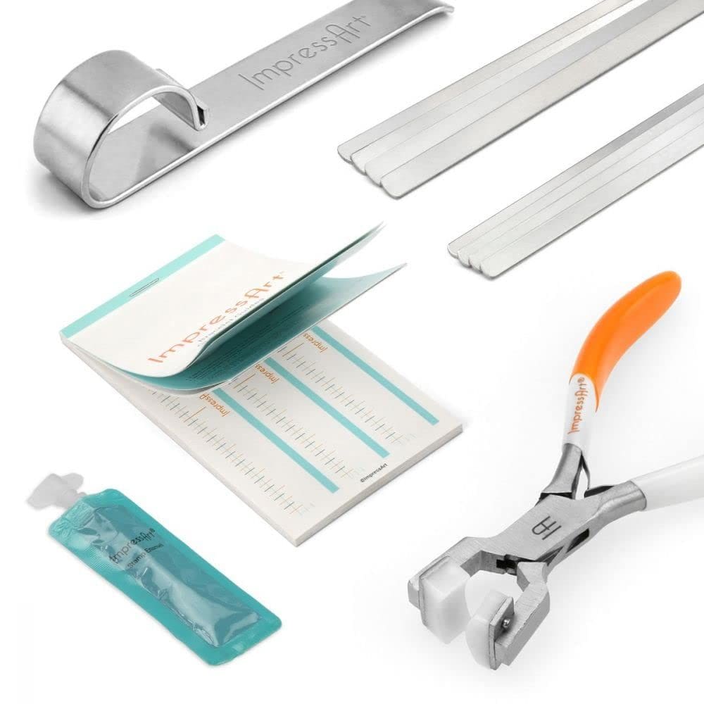 Kit de pulseira ImpressArt Essential com pulseira em branco e ferramentas