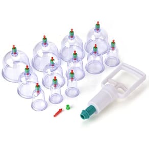 Kit 12 Ventosas Terapêuticas Ventosaterapia Massagem Bomba