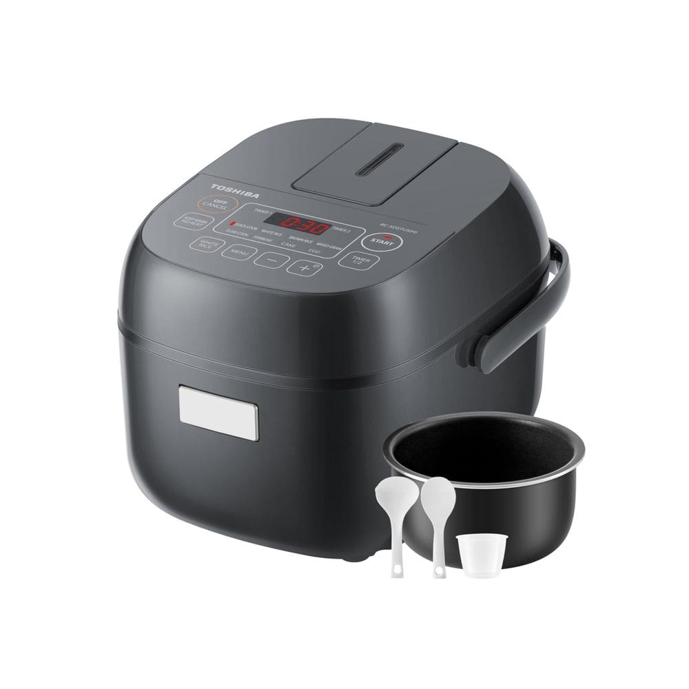 Panela de arroz TOSHIBA Small 700 ml, 3 xícaras, LCD cru, 8 funções