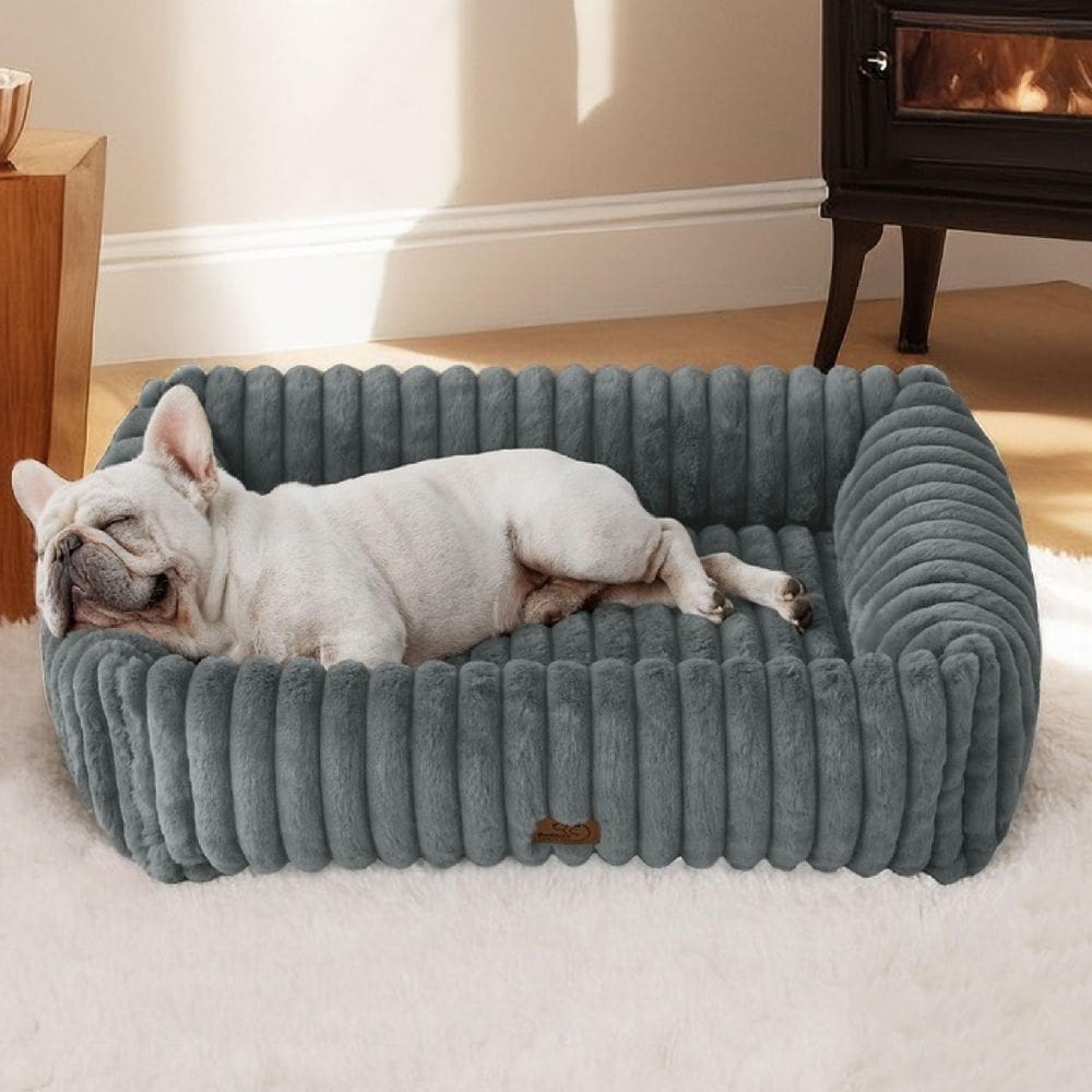 Velo de veludo cotelê lavável Bedsure para cães de médio porte