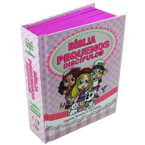 Bíblia Infantil Menina Rosa Pequenos Discípulos Ilustrações