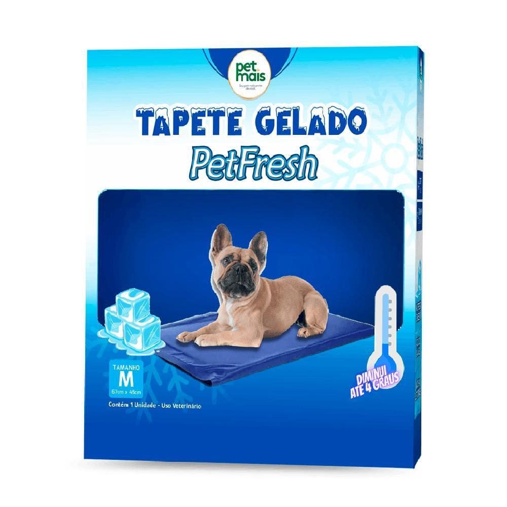 Tapete Gelado Petfresh Para Cães Petmais Tamanho M 67X45Cm