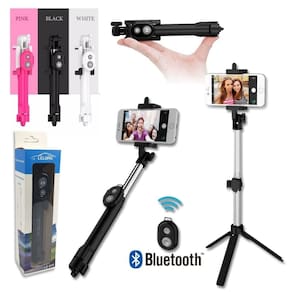 Bastão Selfie com Tripé e Disparador Monopod Bluetooth It Blue LE 070