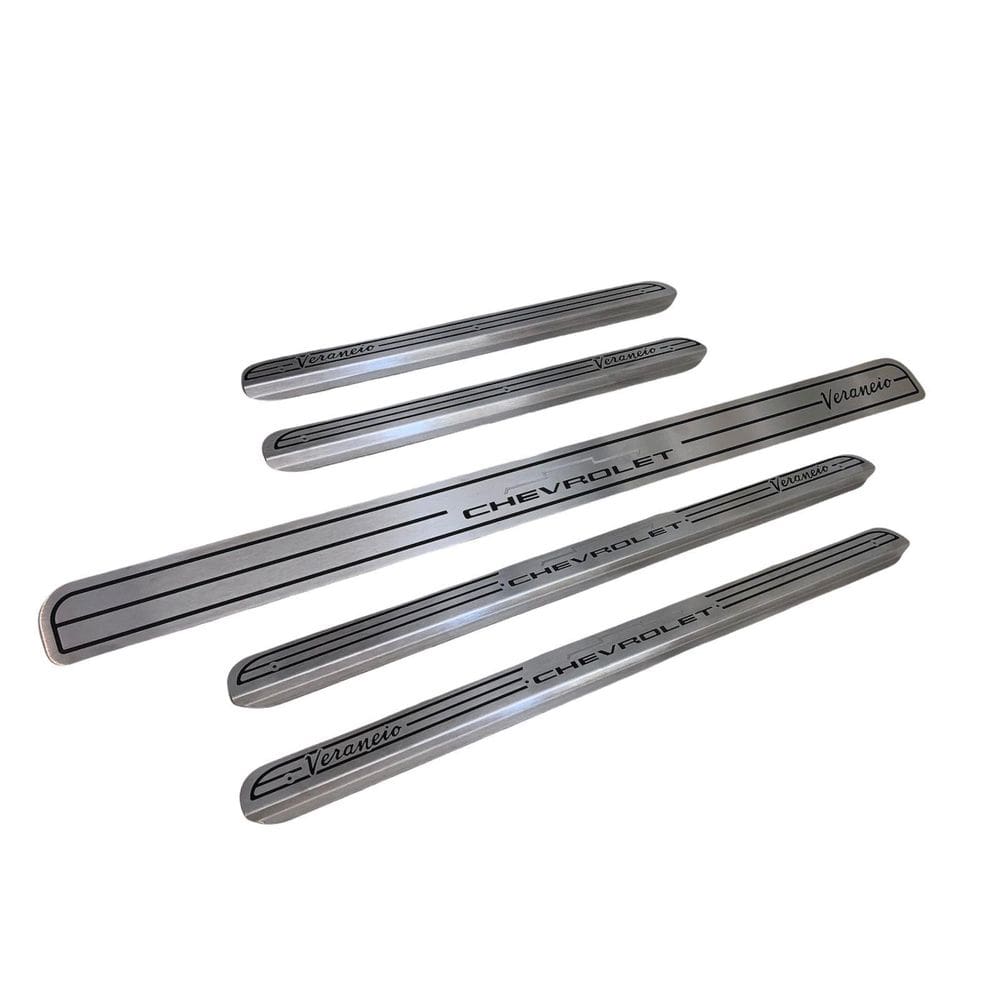 Soleira Inox Friso Porta E Tampa Mala Chevrolet Veraneio