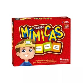 Brinquedo Jogo de Tabuleiro Infantil Educativo Fazendo Mímicas Pais&Filhos