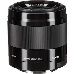 Lente Sony E 50mm f/1.8 OSS - Estabilização Óptica de Imagem